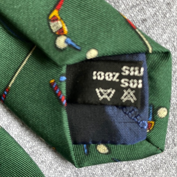 Salvatore Ferragamo Silk Golf Tie - Picture 3 of 5